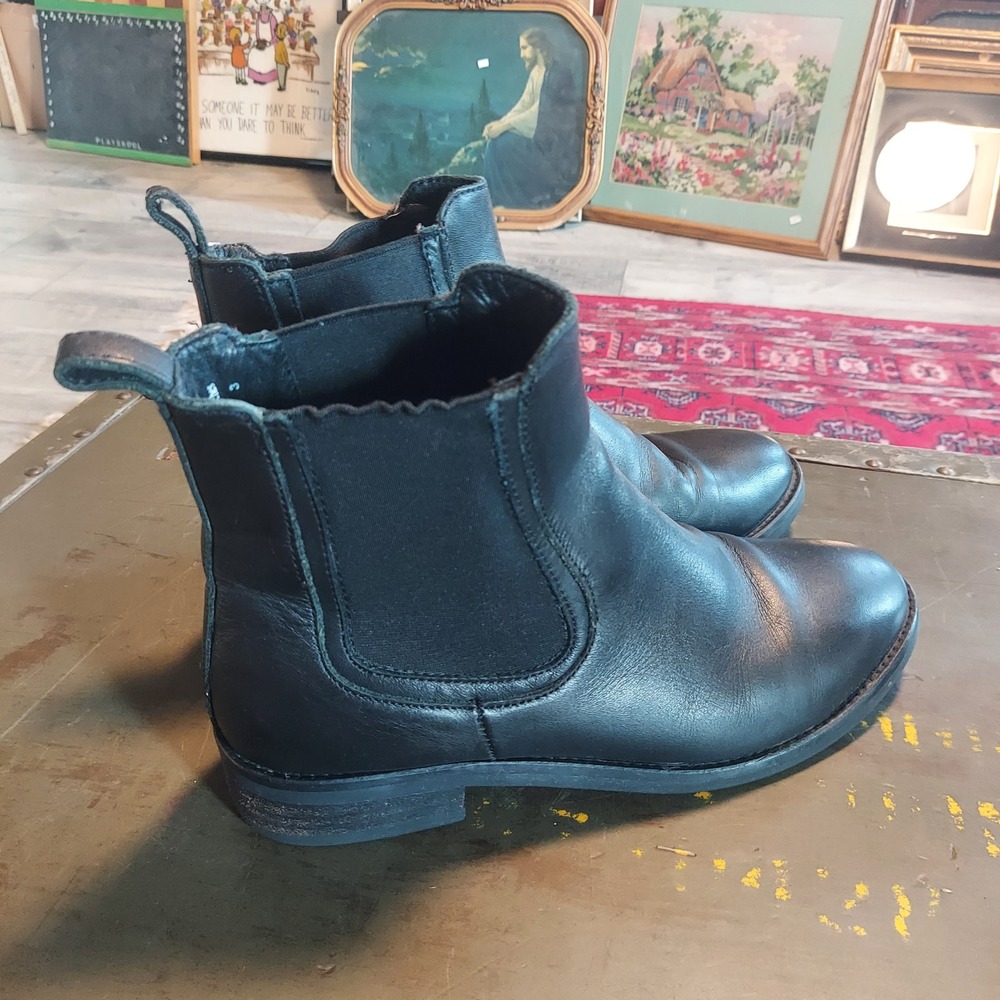 Thursday Boot Company Black Leather Chelsea Ankle Boots